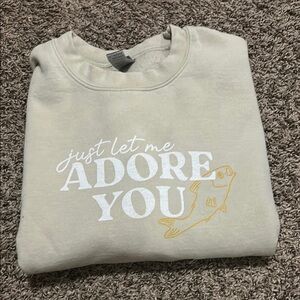 Adore You Cream Sweatshirt